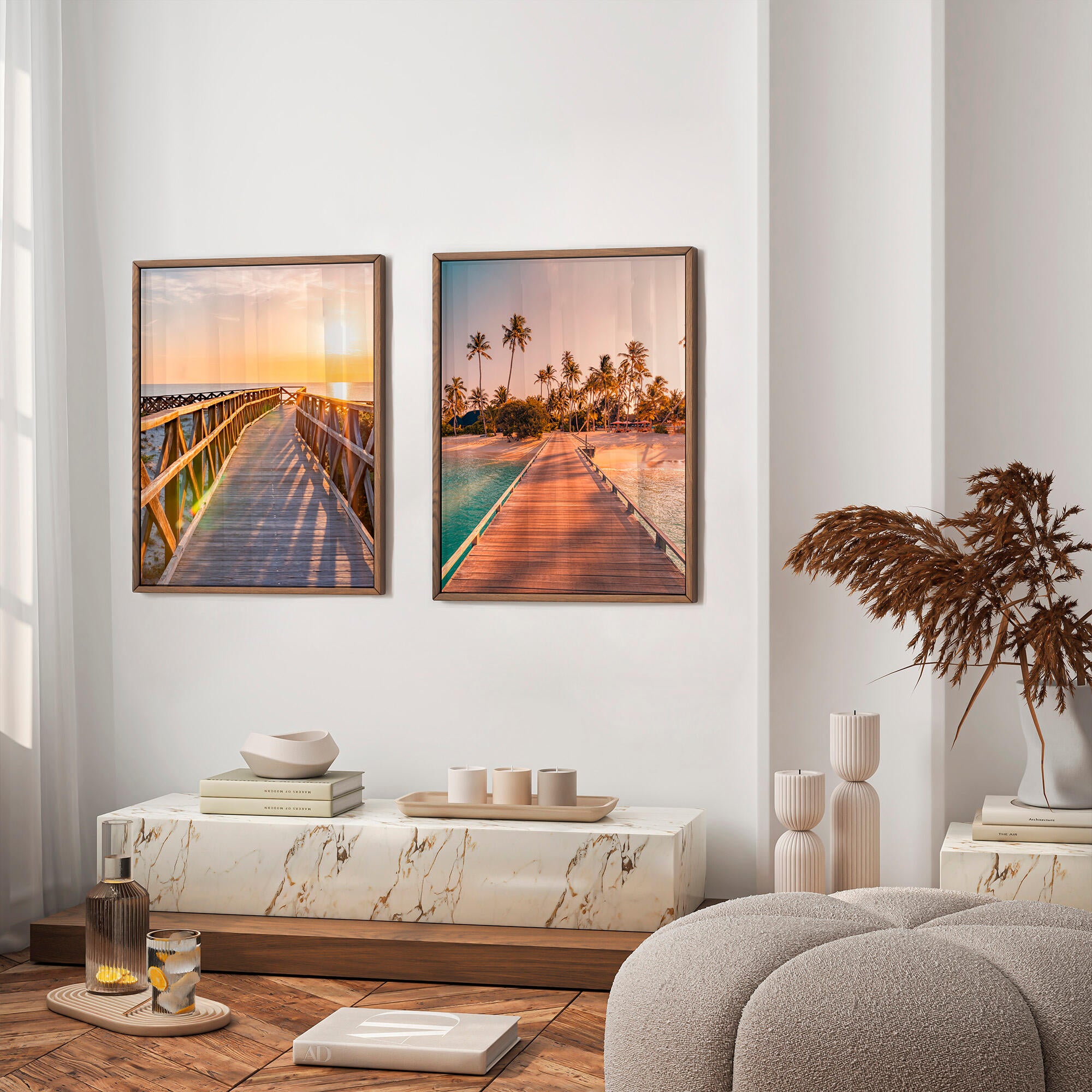 2 láminas mar rectangular de 40 x 50 cm. papel sunset dreams colores de atardecer