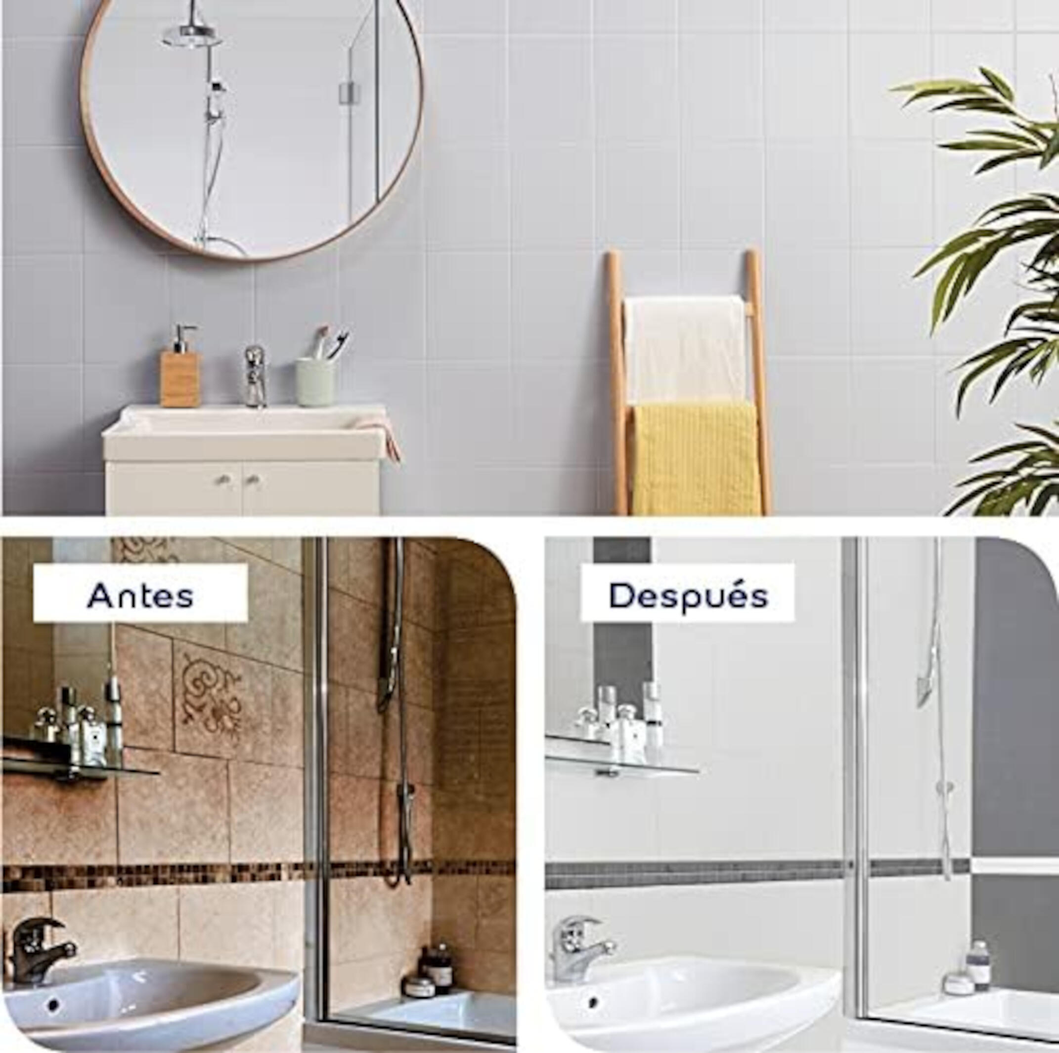 Esmalte de interior BRUGUER AZULEJOS color beige avellana brillante 750ml para azulejos de pared - 4