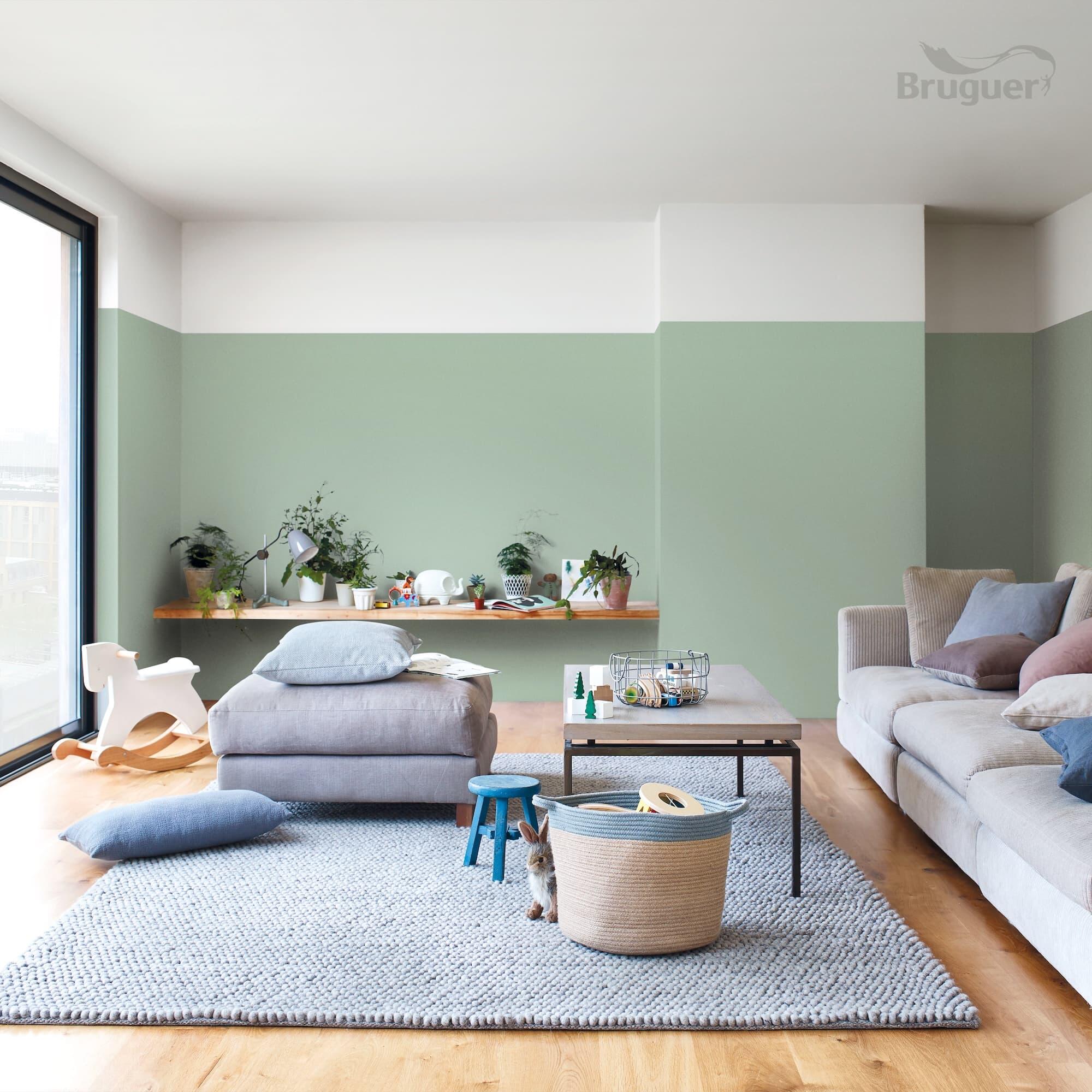 Tester de pintura ULTRARESIST BRUGUER color verde envejecido mate 30ml para paredes y techos - 5