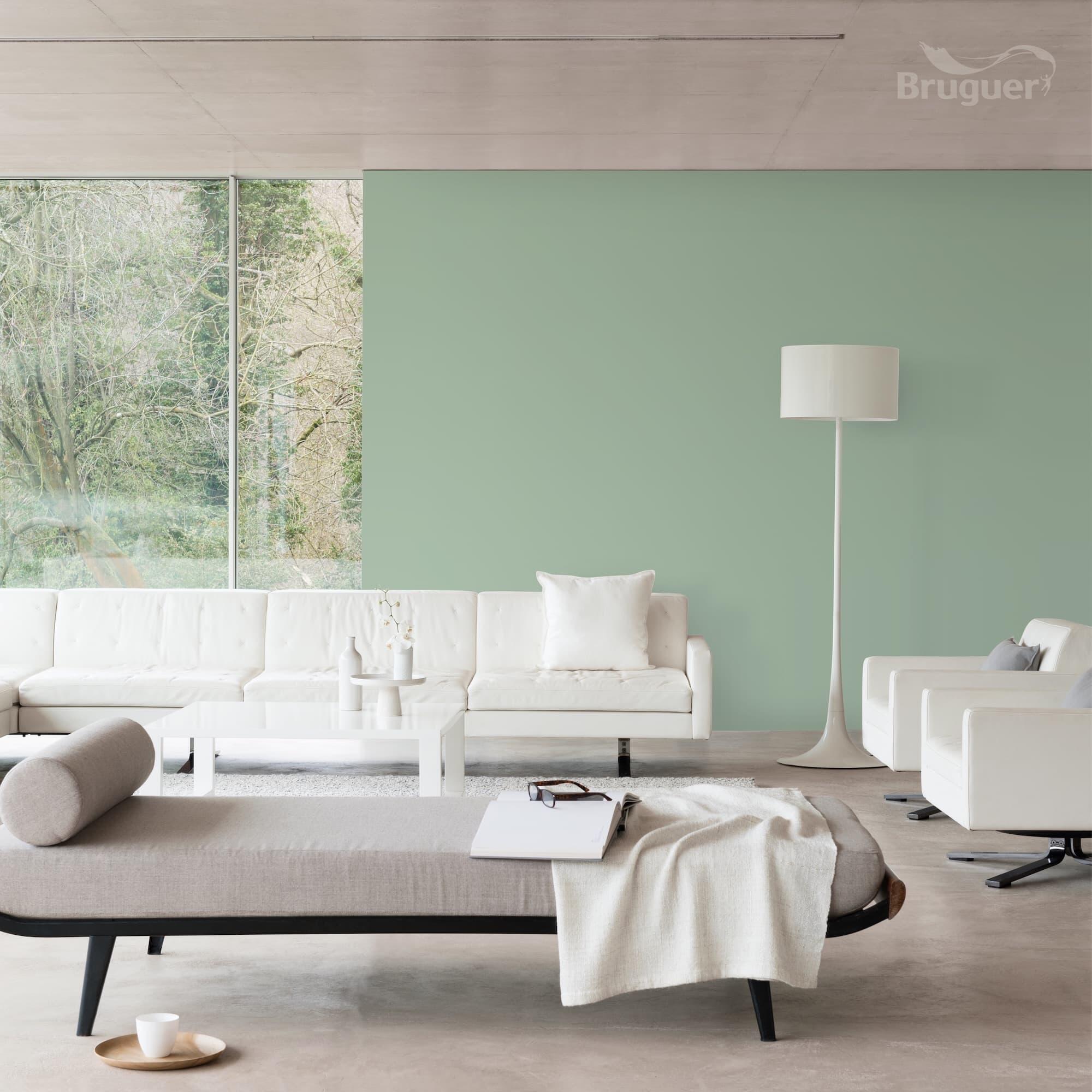 Tester de pintura ULTRARESIST BRUGUER color verde envejecido mate 30ml para paredes y techos - 4