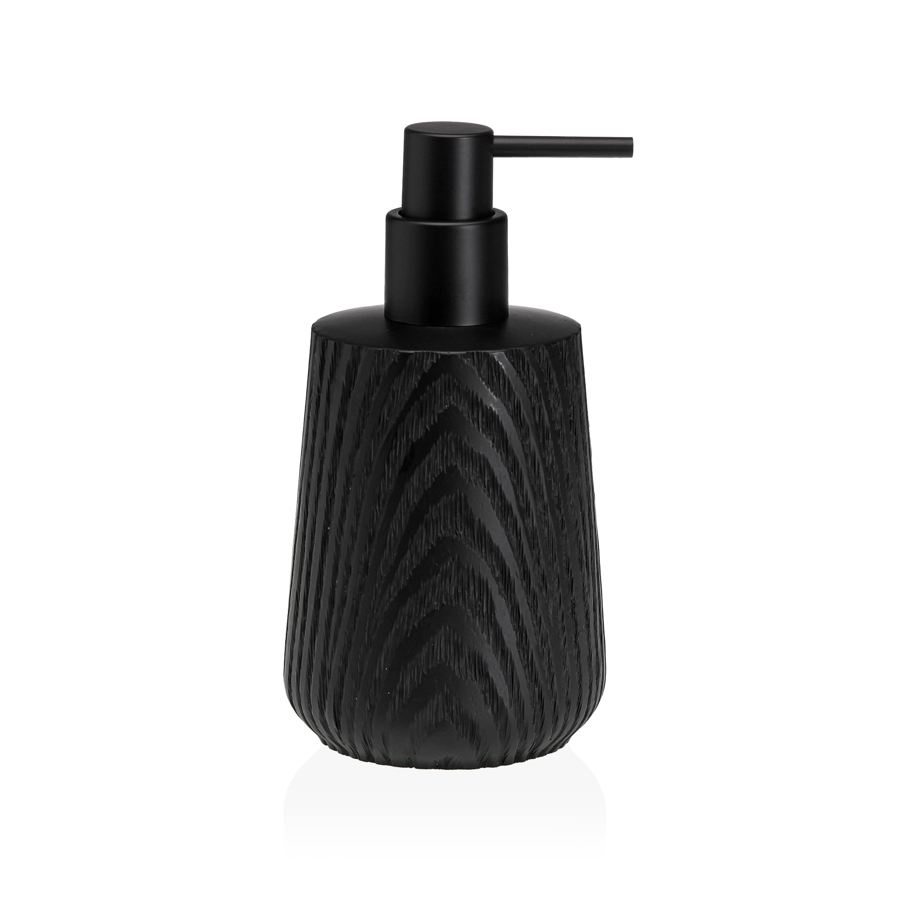 Dispensador dispensador negro efecto madera negro con acabado en madera