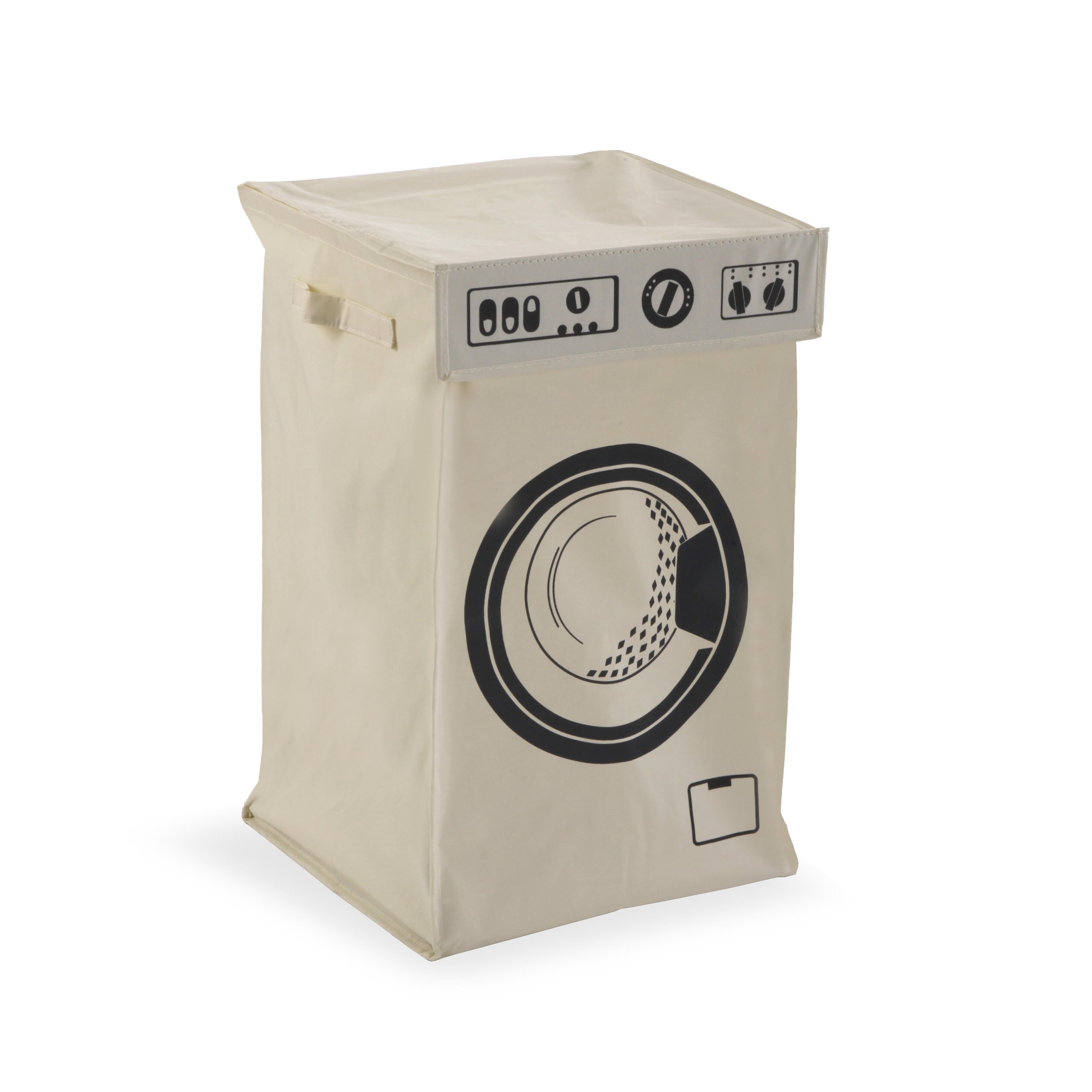 Cesto de ropa beige 50 l