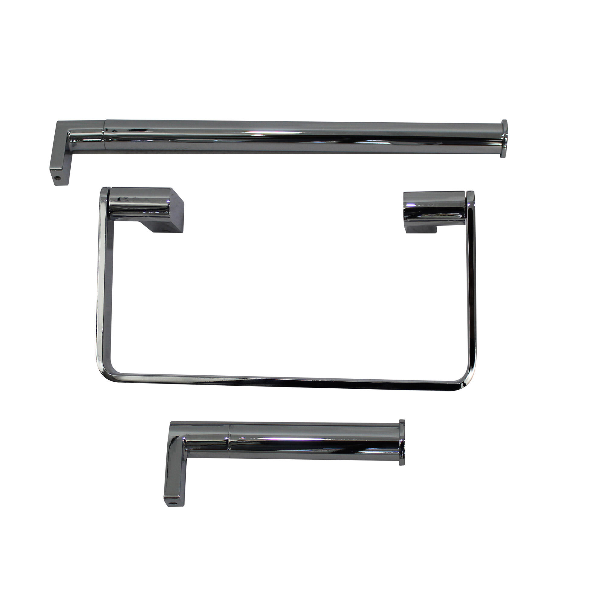 Set de accesorios para baño rous de 3 piezas en color cromo