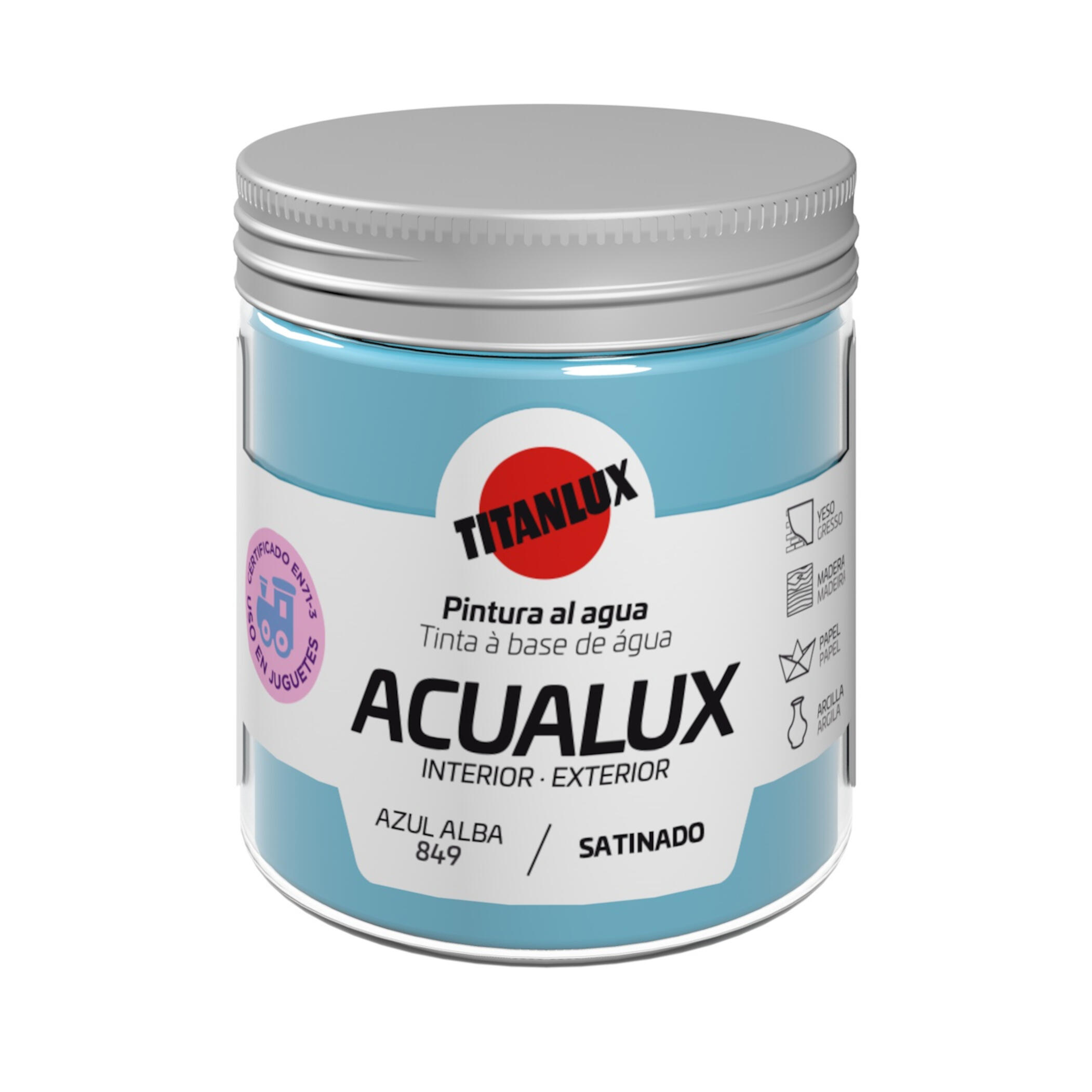 Pintura al agua acualux azul alba 75ml