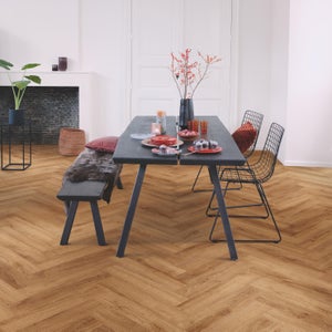 Lame PVC clipsable SENS BY QUICK-STEP Hiver bâton rompu bois foncé