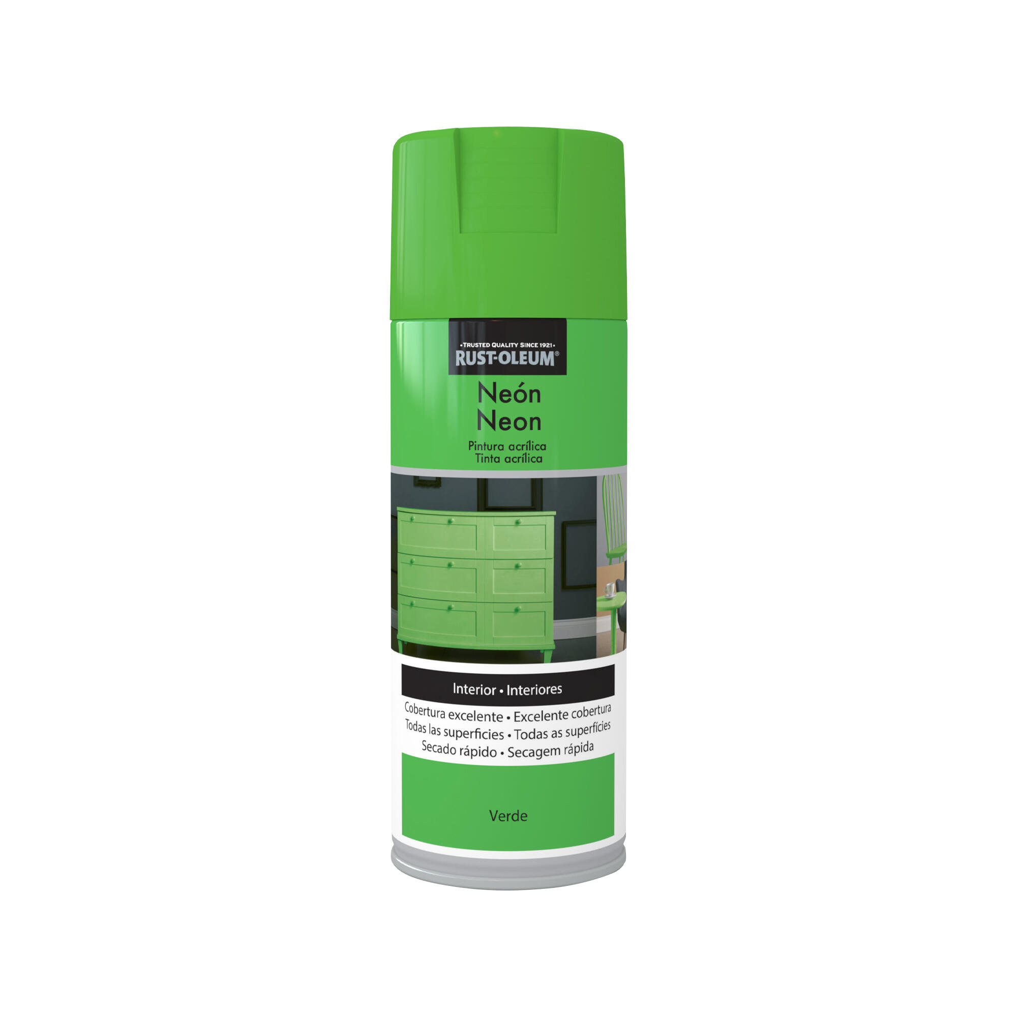 Spray multisuperficies flurescente Rust Oleum 400ml verde - 3