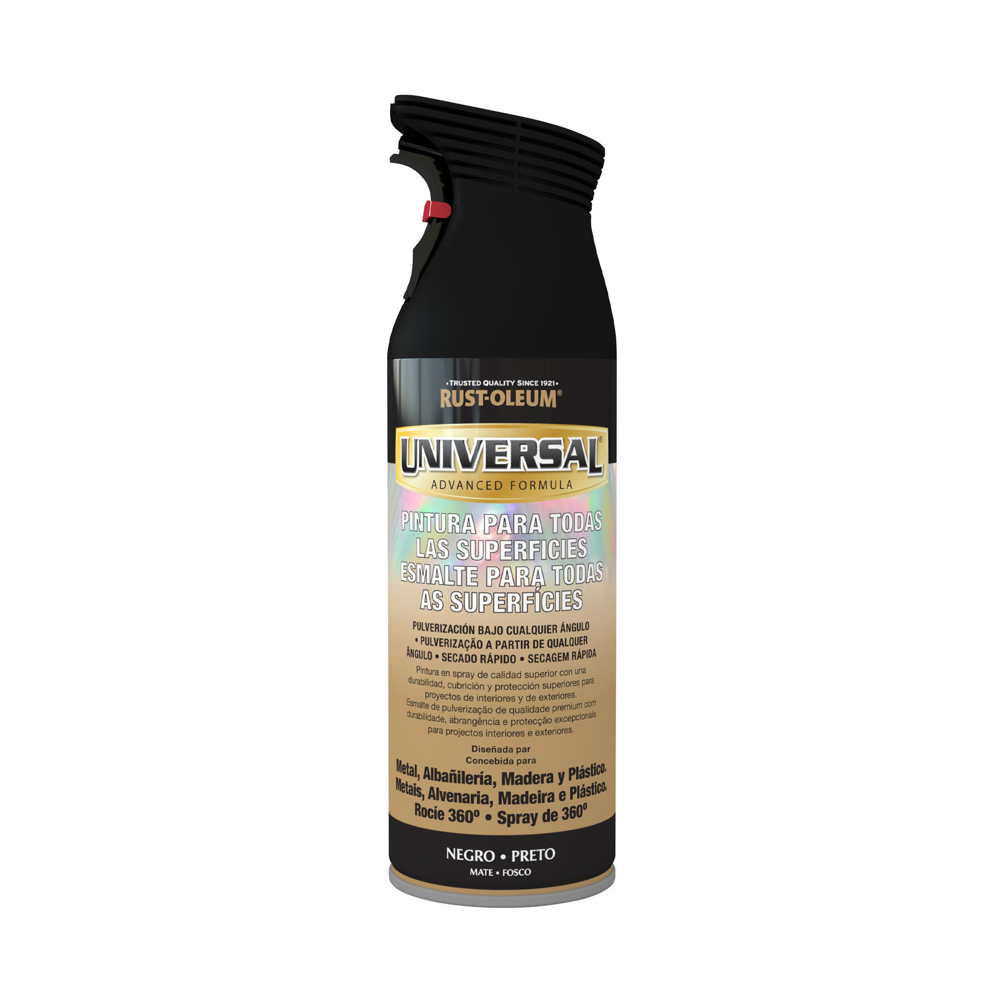 Spray multisuperficies mate Rust Oleum 400ml preto - 2