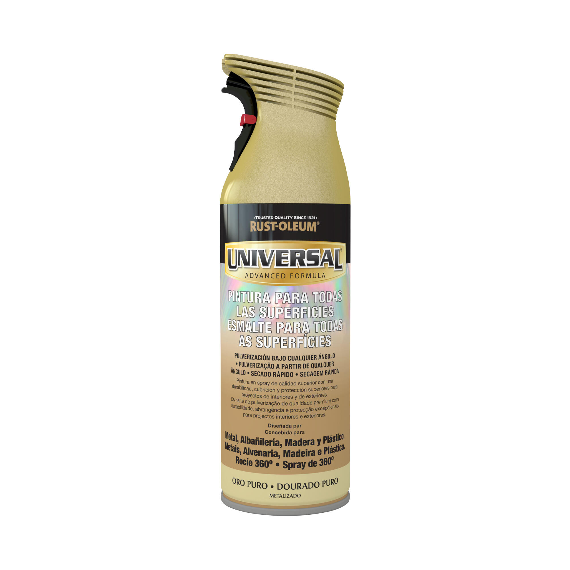 Spray multisuperficies metalizado Rust Oleum 400ml dourado - 3