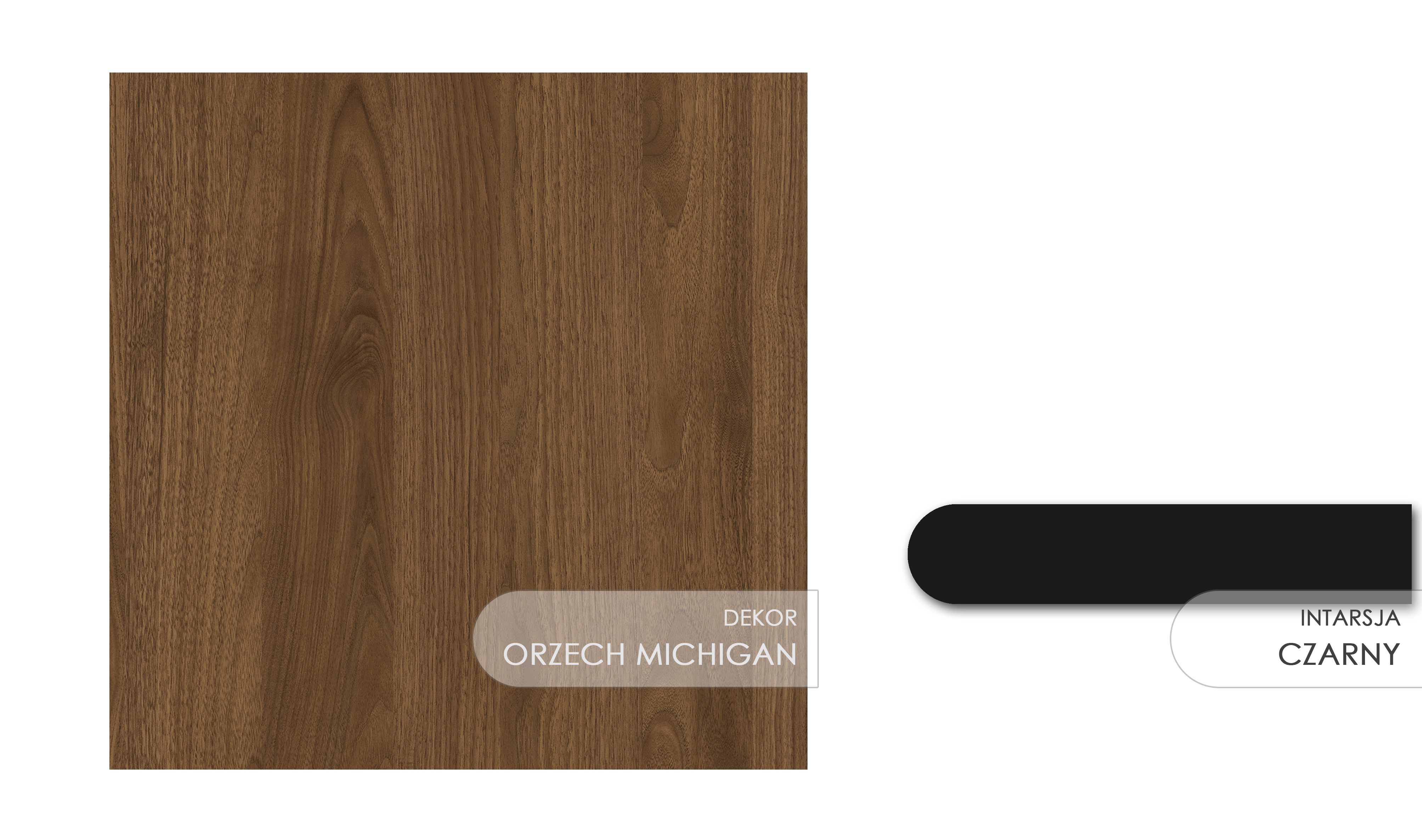 Drzwi wewnętrzne łazienkowe podcięcie wentylacyjne Vissio 70 prawe orzech michigan i czarne aplikacje Voster - 4