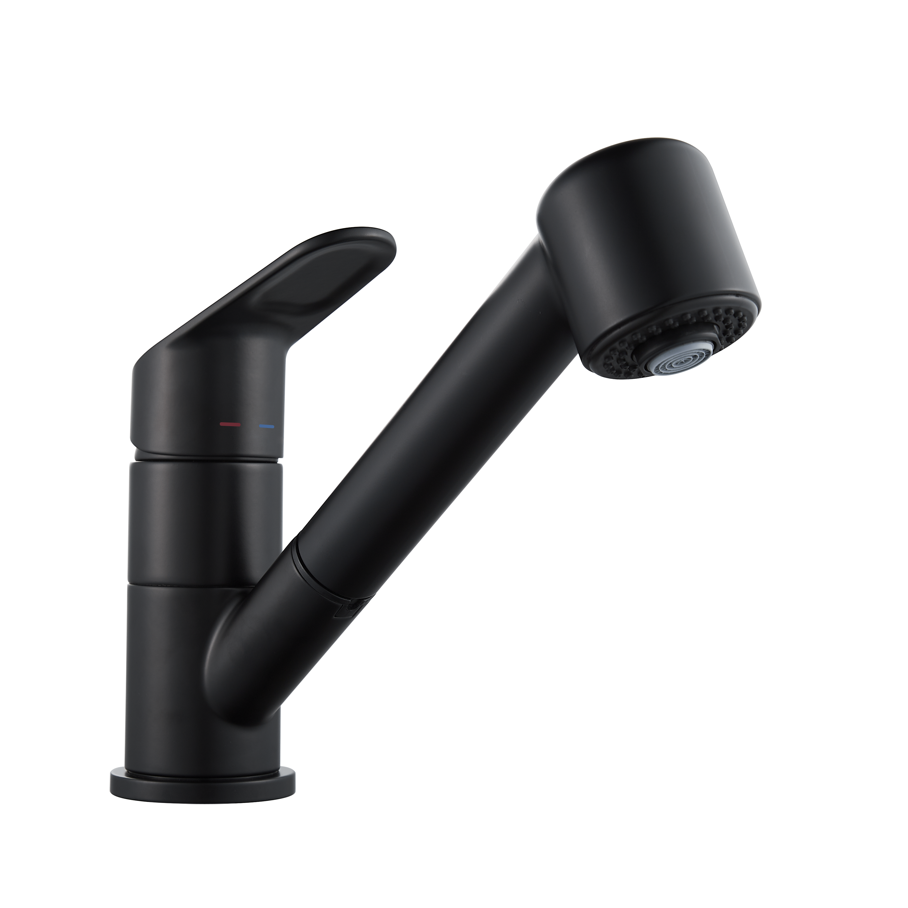 Bateria kuchenna Kemi z wyciąganą wylewką K czarny mat Delinia