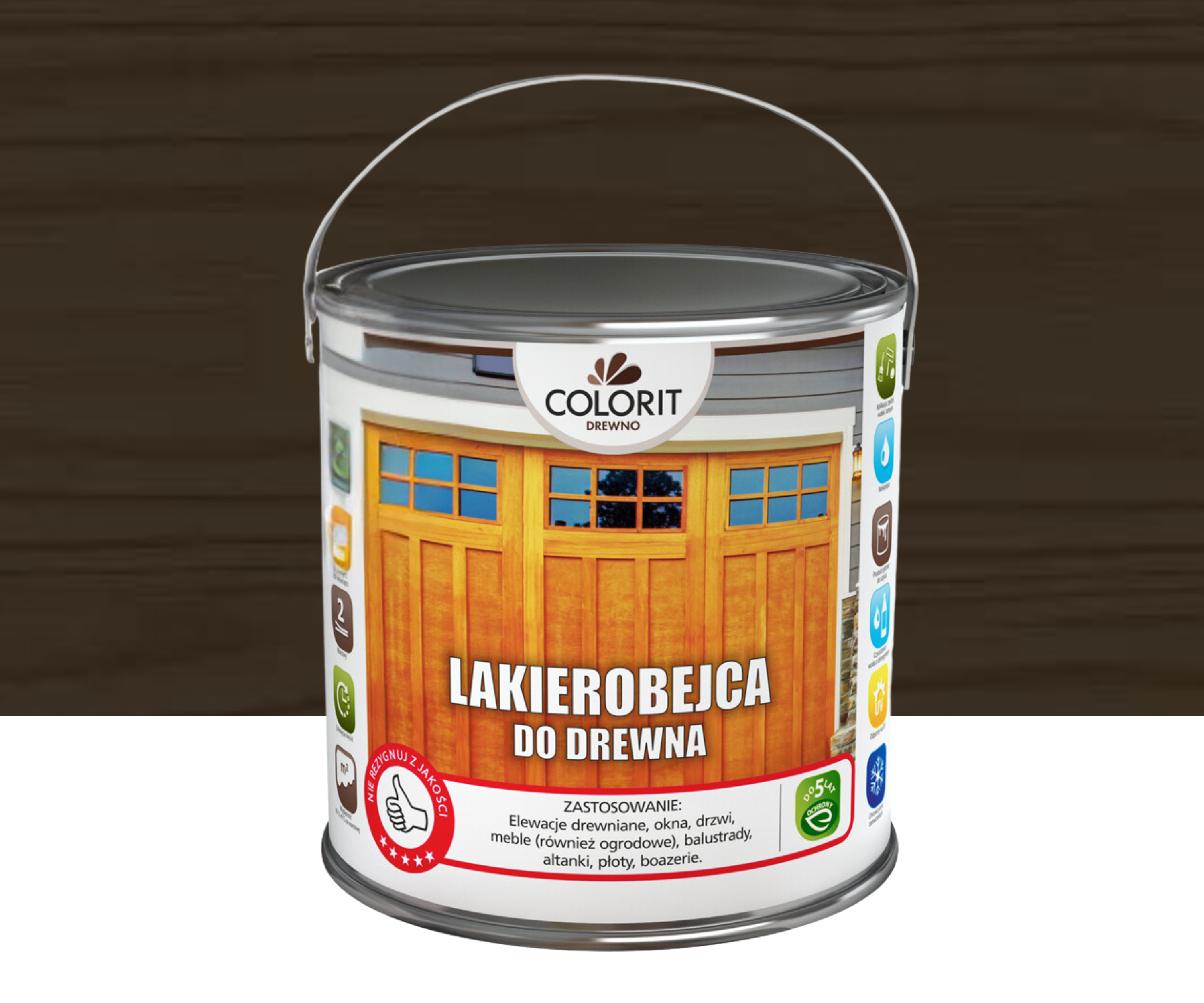 Lakierobejca do drewna venge 2.5 l Colorit