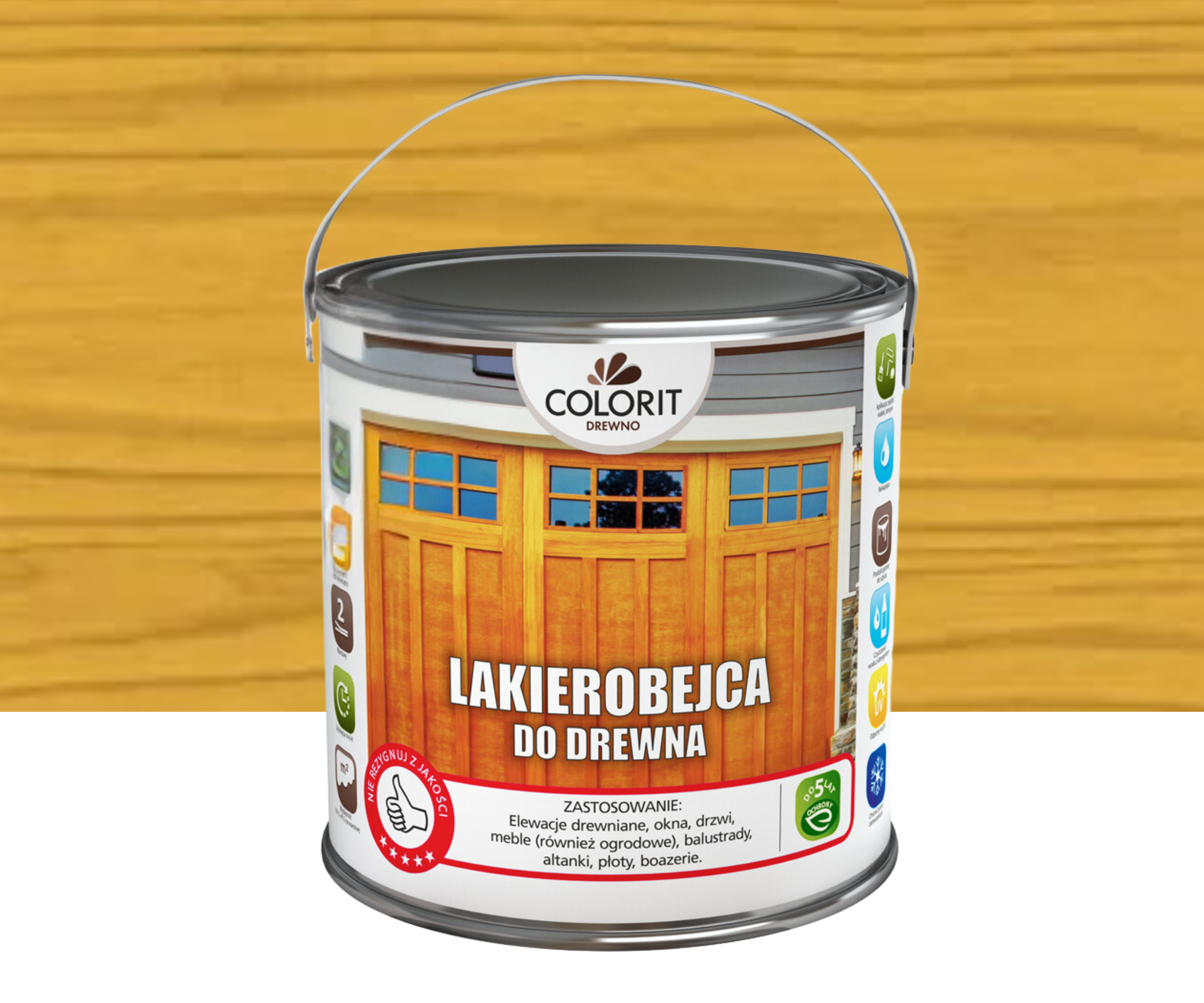 Lakierobejca do drewna sosna 2.5 l Colorit