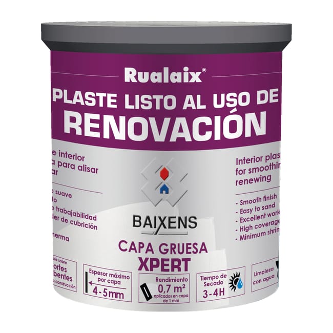 MASILLA EN PASTA CAPA GRUESA 1KG RENOVACIÓN Y CUBREGOTA - 1