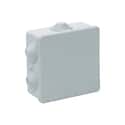 CAJA DE REGISTRO ELÉCTRICO ESTANCA 80X80X40MM PARA SUPERFICIE DE EXTERIOR CON TAPA A PRESIÓN PACK 6UDS - 1