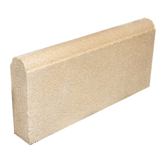 BORDILLO DE HORMIGÓN REDONDEADO GRIS 100X20X8CM - 1