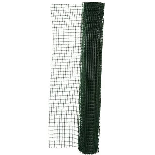 MALLA PLÁSTICA CUADRADA VERDE 10MM 1X5 M