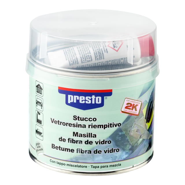 MASILLA BICOMPONENTE DE FIBRA DE VIDRIO 1000GR