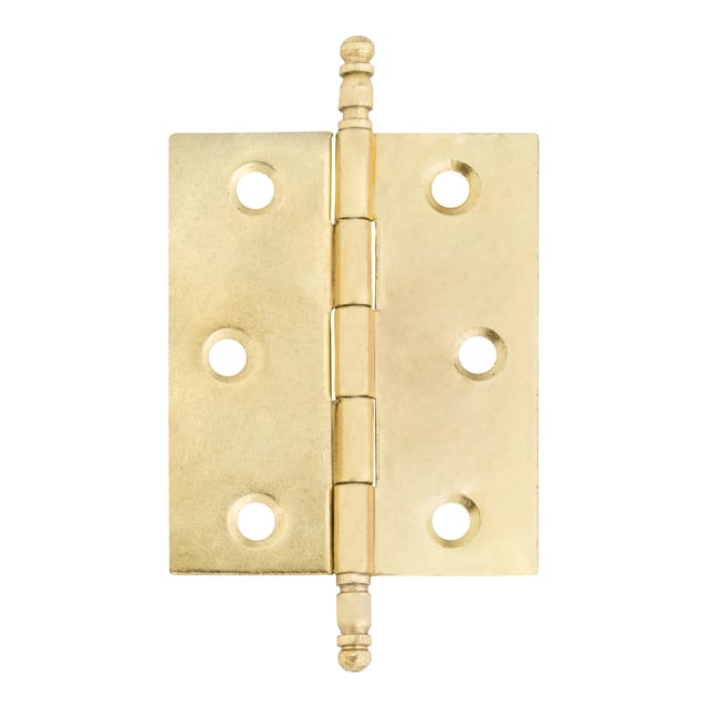 BISAGRA HIERRO 50 X 40  MM. CON REMATE LATONADA. 2 UDS