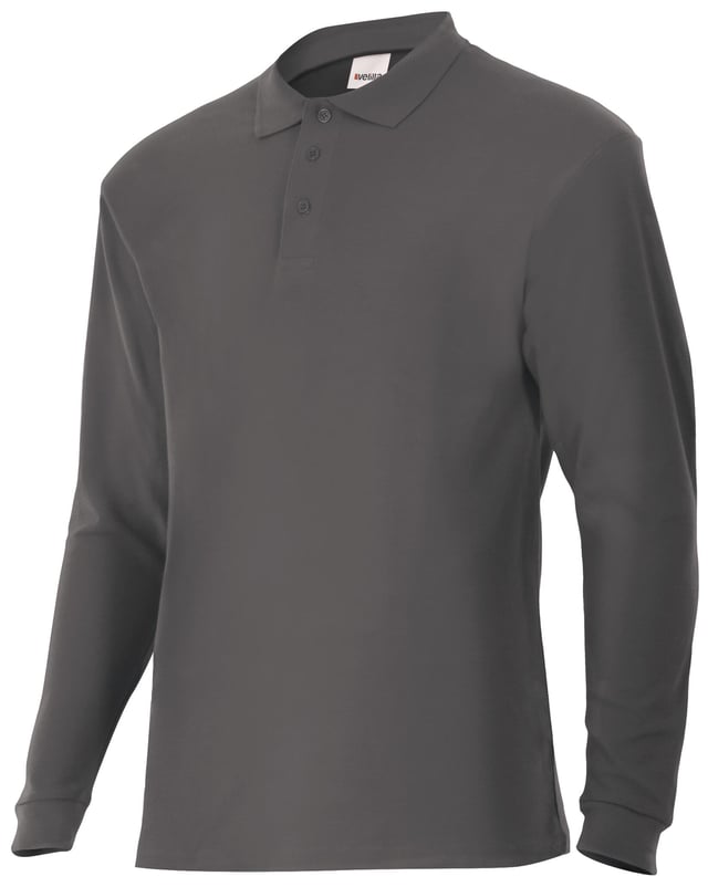 POLO MANGA LARGA GRIS TALLA XXL VELILLA 105503