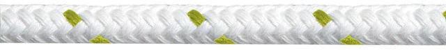 ESCOTA POLIESTER 14  MM. 1 M BLANCO CON PINTAS AMARILLAS ROMBULL