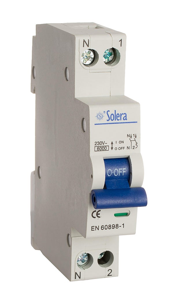 AUTOMÁTICO MAGNETOTÉRMICO 1 P+N 1 MODU 40A SOLERA