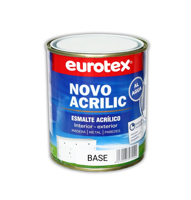 BASE ESMALTE ACRÍLICO MATE NOVOACRILIC 750ML TONOS CLAROS