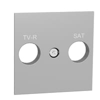 TAPA RADIO TV/SAT ANCHA SERIE NEW UNICA ALUMINIO - 1