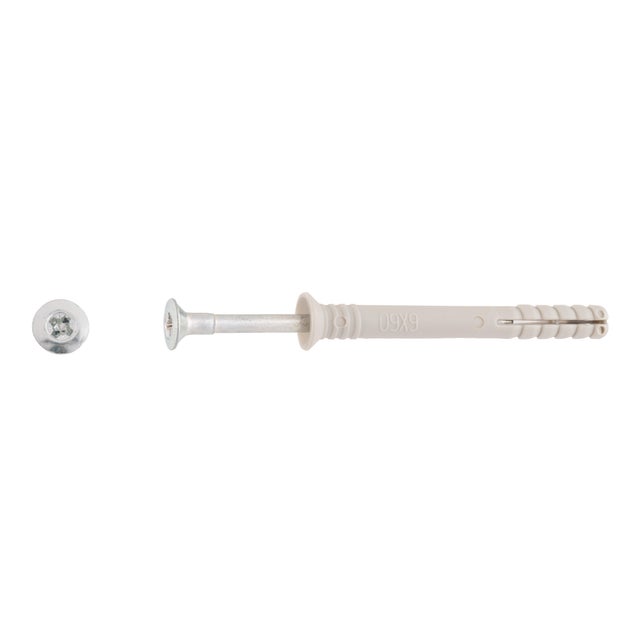 TACO DE GOLPE DE NYLON DIÁMETRO 6MM LONGITUD 60MM NOUTAC 25UDS