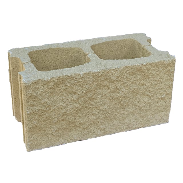 BLOQUE DE HORMIGÓN SPLIT CREMA 39X19X19 CM
