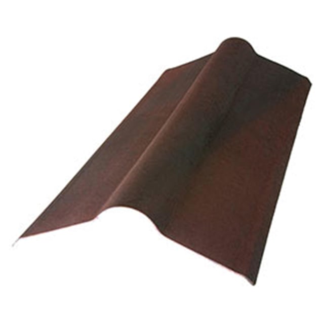 CUMBRERA PARA TEJA CERÁMICA CURVA MARRÓN ANTRACITA 46X15CM