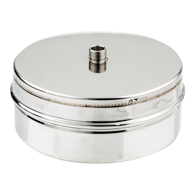 TAPÓN CON PURGA INOXIDABLE PARED DOBLE 150MM