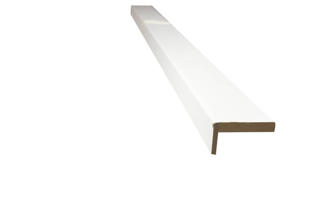 PAQUETE 5 MOLDURAS ALA 25 MM. LACADA NIEVE - 1