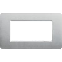 MARCO 4 MODULOS CAJA RECTANGULAR MATIX PLATA - 1