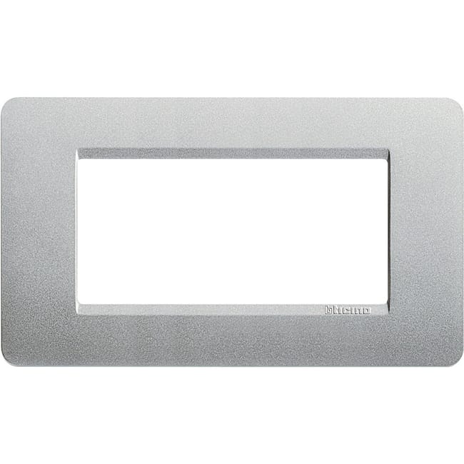 MARCO 4 MODULOS CAJA RECTANGULAR MATIX PLATA - 1