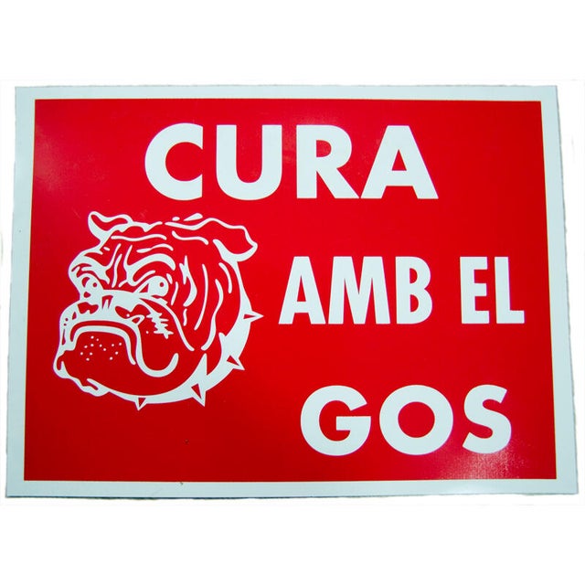 SEÑAL PVC PERRO PELIGROSO 1UD