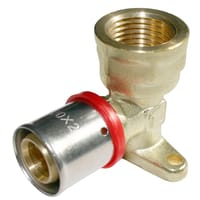 CODO 90º CON SOPORTE 25MMX3/4