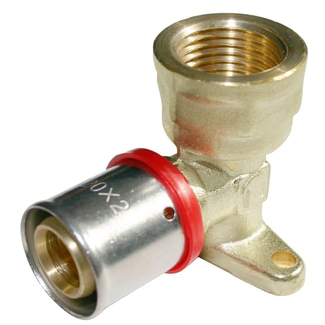 CODO 90º CON SOPORTE 25MMX3/4