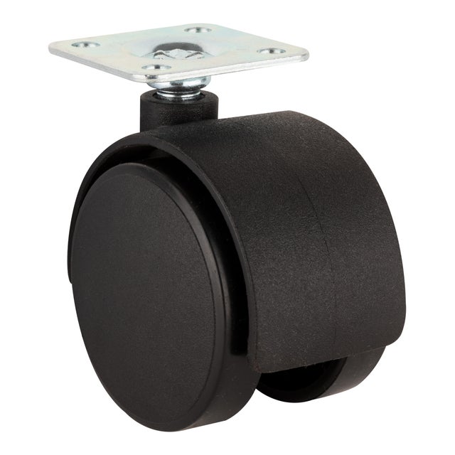 RUEDA HERRAJE 50MM POLIPROPILENO. HASTA 50KG. LLANTA PLÁSTICO