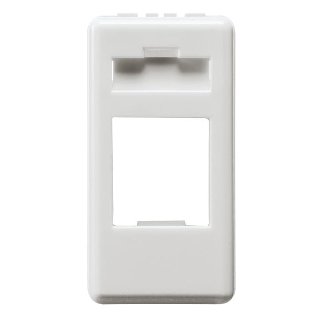 TAPA CONECTOR RJ45 ESTRECHO SERIE SYSTEM BLANCO