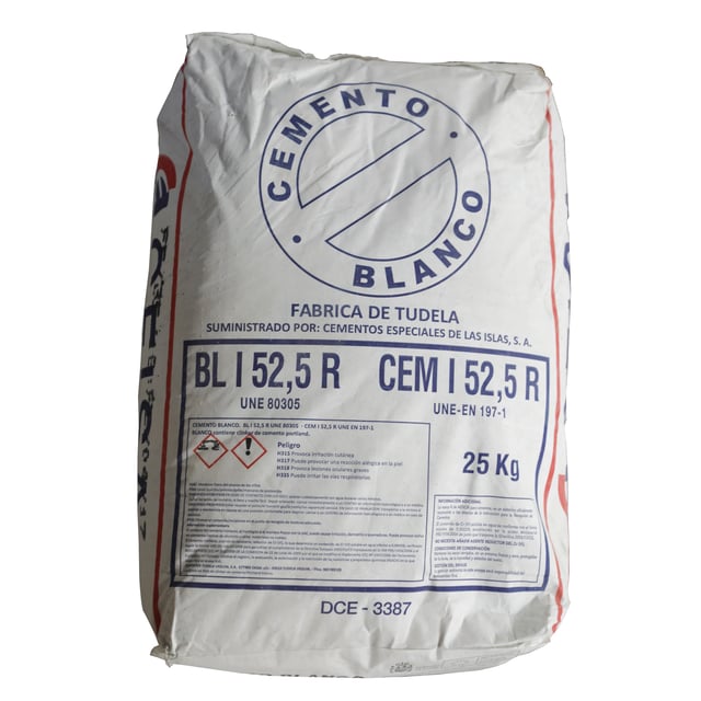 CEMENTO BLANCO CEISA 52,5R 25 KG