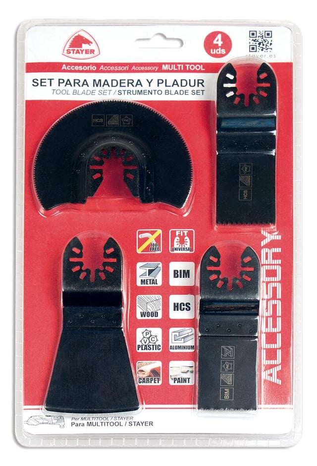SET SIERRAS MADERA PARA MULTIHERRAMIENTA STAYER