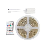 KIT TIRA LED WIFI 5M LUZ RGBW 12W/M IP65 CON MANDO  - 1