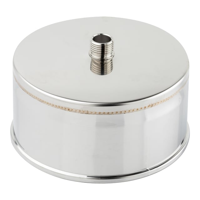 TAPÓN CON PURGA INOXIDABLE PARED SIMPLE 150MM