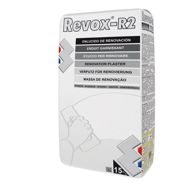 PLASTE EN POLVO CAPA GRUESA 15KG REVOX R-2 2 HORAS - 1