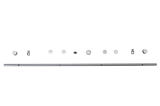 RAIL PARA PUERTA CORREDERA DE CRISTAL - 1