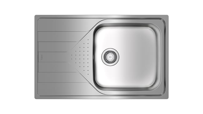 FREGADERO DE COCINA 1SENO + ESCURRIDOR TEKA CUADRADO 77 X 48 X18 CM - 1