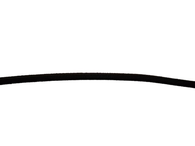 CUERDA POLIESTER ELÁSTICA TRENZADA CON ALMA 4MM.  1M NEGRO ROMBULL