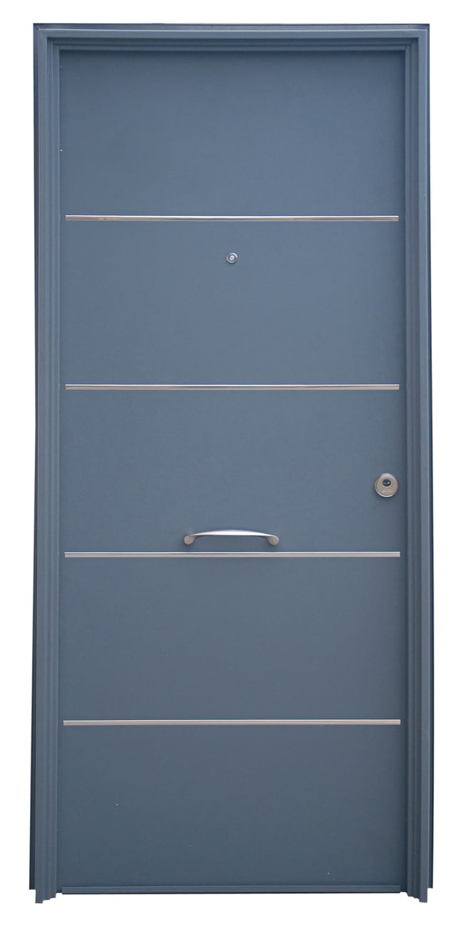 PUERTA ENTRADA  BLINDADA GRIS VT5 80 CM IZQUIERDA
