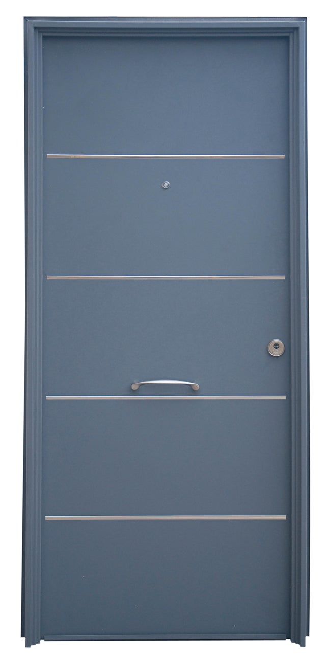  PUERTA ENTRADA  BLINDADA GRIS VT5 80 CM IZQUIERDA   