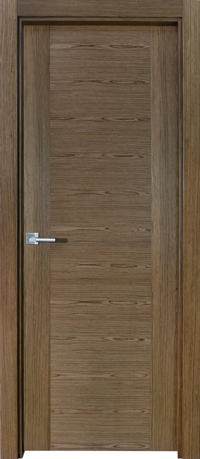  PUERTA INTERIOR EN BLOCK RECHAPADA HORIZONTAL  NOGAL 82,5 CM IZQUIERDA                      